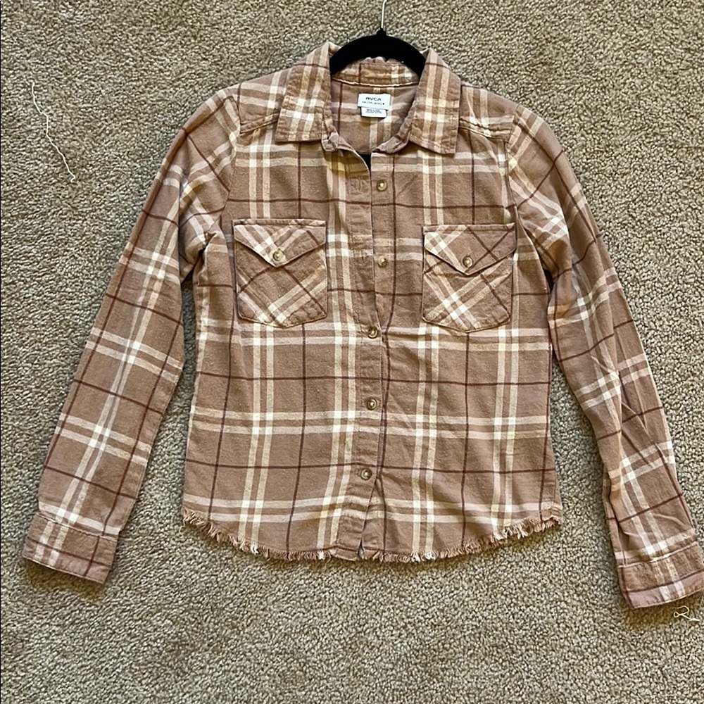RVCA Plaid Button Down Shirt